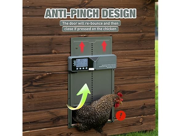 Fophop Large Automatic Chicken Coop Door