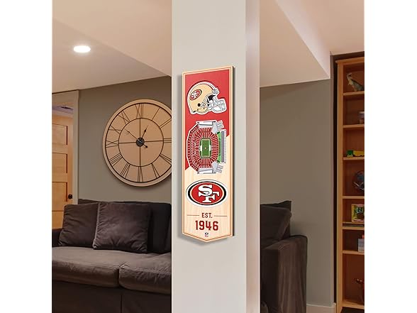 SAN FRANCISCO 49ERS 3D Stadium 6x19 Banner