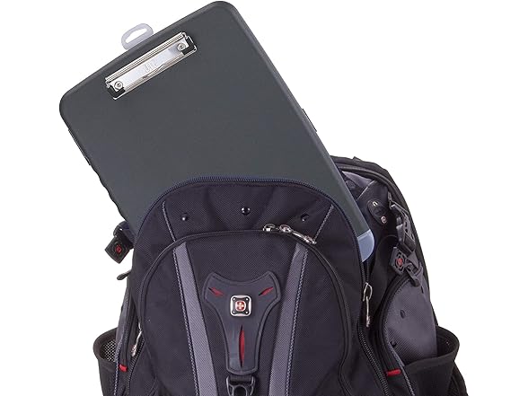 Officemate Slim Clipboard Storage Box, Charcoal