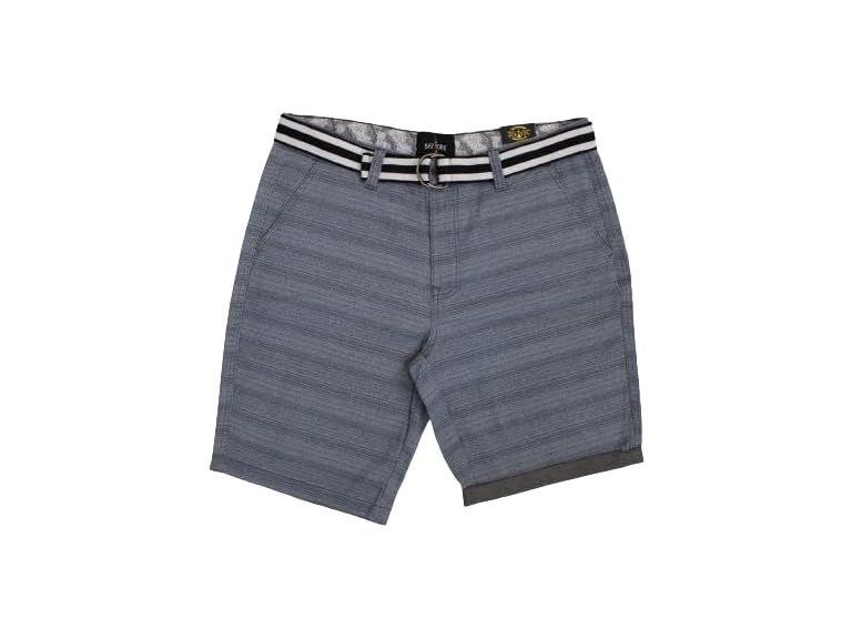 Bay York Men's Textured Summer Short with Belt