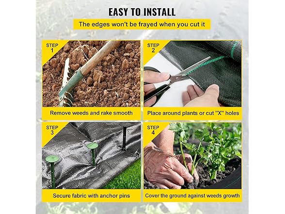 VEVOR Weed Control Fabric 6ft x 300ft