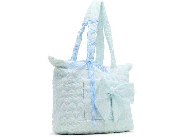Madden Girl 2 PC Tote Set, Blue Floral