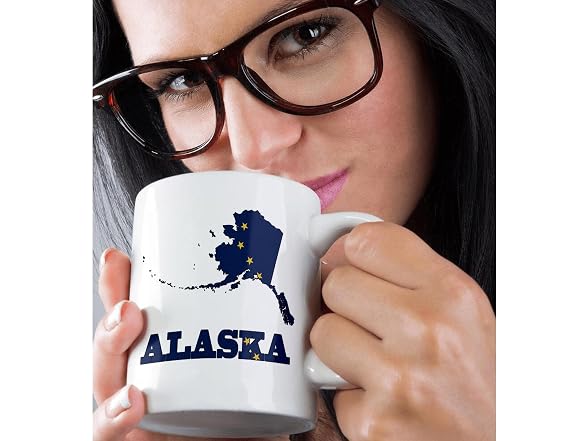 3dRose Alaska State Flag 15oz Mug