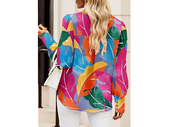 Evaless Women (XL) Long Sleeve Shirt Spring V Tops