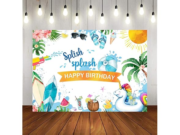 Mocsicka Watercolor Summer Birthday