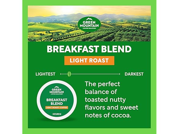 96CT Green Mountain Coffee Roasters Breakfast Blend