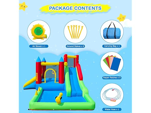 COCOFISH 9 in 1 Inflatable Bounce House