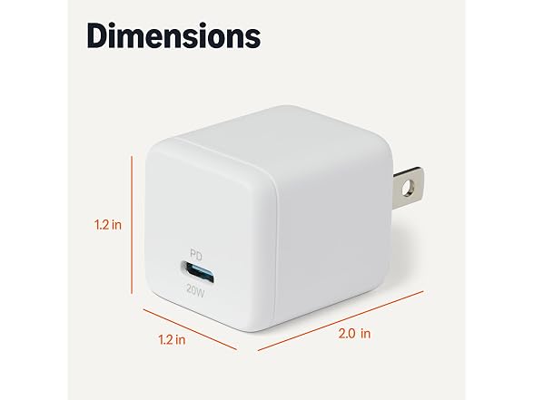 Amazon Basics 20W Fast Charging USB-C Nano GaN Wall Charger - Gallery 5