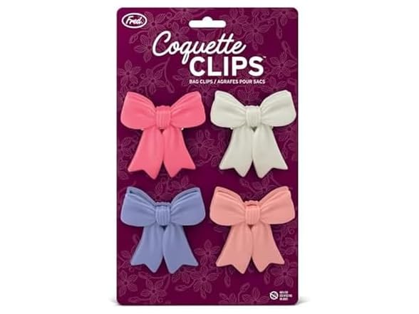 Genuine Fred Charming Ribbon Bow Bag Clips
