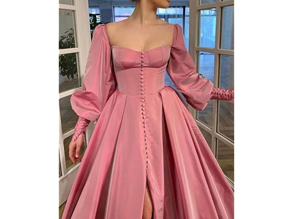 Xjizu Women (6) Long Puffy Sleeve Prom Ball Dress