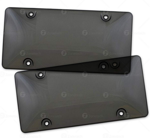 Zone Tech GA0044-UB Smoked License Plate 2pk - Gallery 4