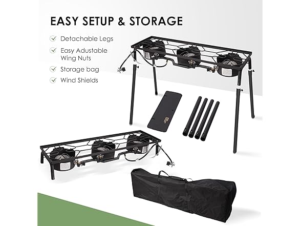 Red Mountain Valley Three Burner Gas Stove