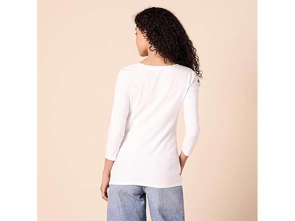 Amazon Essentials Women 2-Pack 3/4 Sleeve V-neck