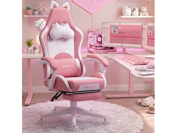 Dowinx Gaming Chair with Cat Ears