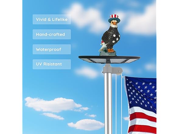 Kayiune Eagle Flag Pole Topper