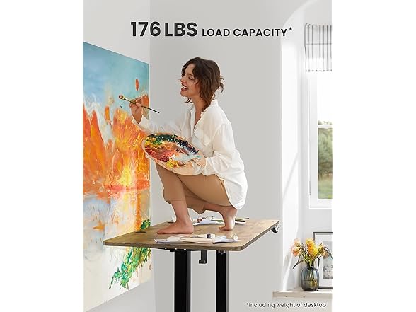 ErGear  Standing Desk, Vintage Brown