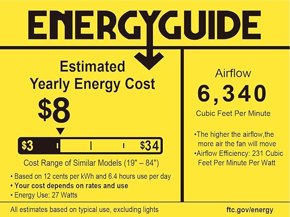 Newday 72In Large Ceiling Fan
