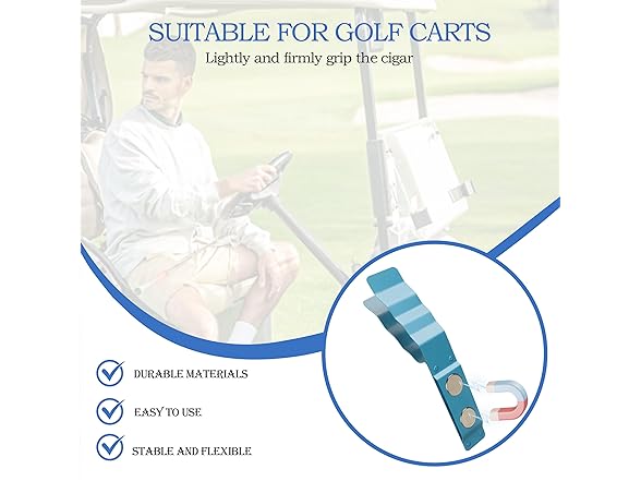 HOLEPU Golf Cart Cigar Holder