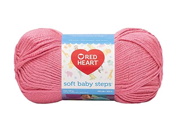 Red Heart Soft Baby Steps Yarn - Strawberry