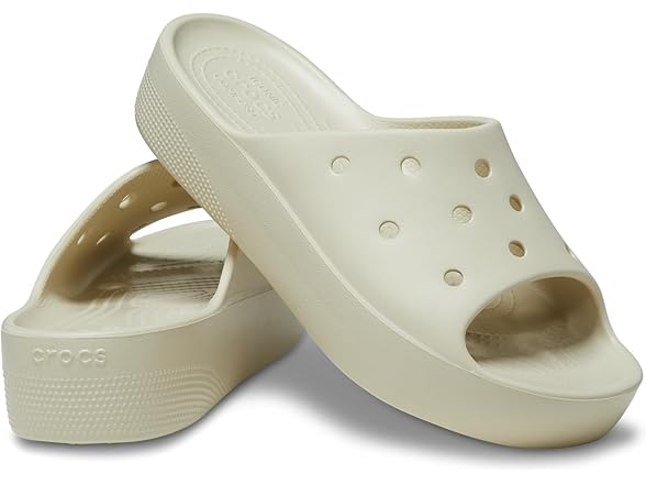 Crocs Classic Platform Women's Slide Bone