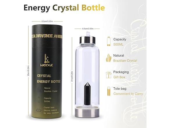 LCLUCKYLK 1pc crystal bottle