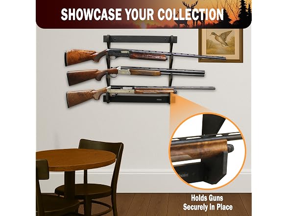 Rush Creek Creations | Wall-Mounted 3-Gun Storage Rack 
