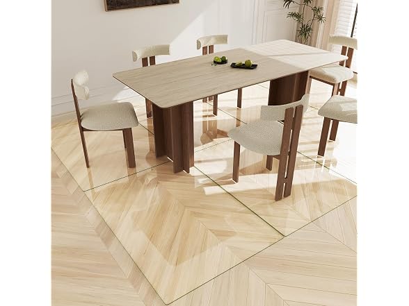 Koonmi 36" x 50" Upgraded Glass Chair Mat
