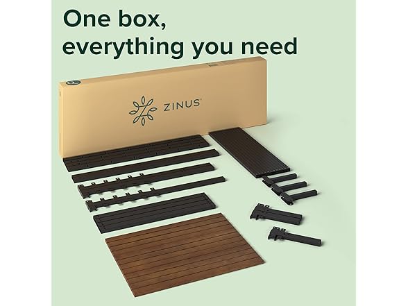 Zinus Kai Bamboo Platform Bed King