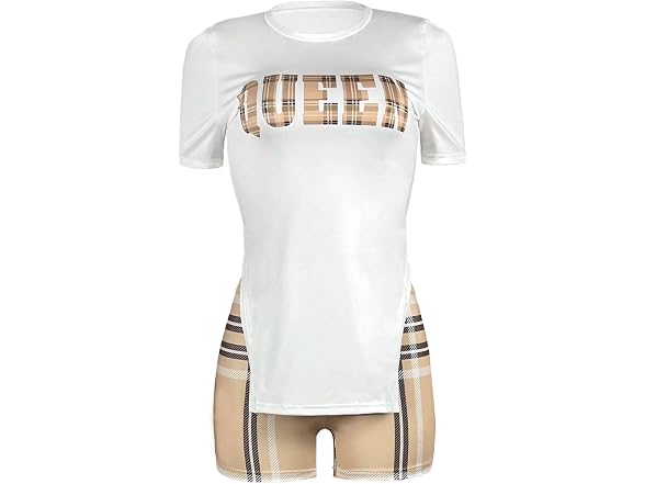 Mrsyves (L) Piece Outfits Short Side High Pants