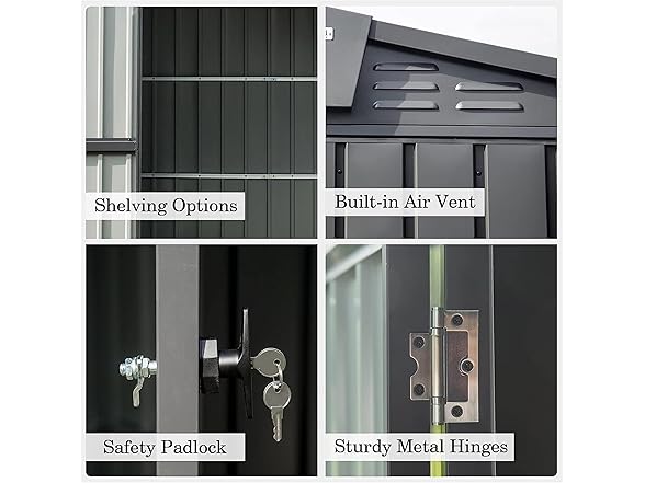 Ritsu Outdoor Storage Shed