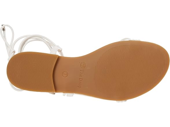 The Drop Women's Samantha Flat Strappy Lace-Up Sandal (5.5)