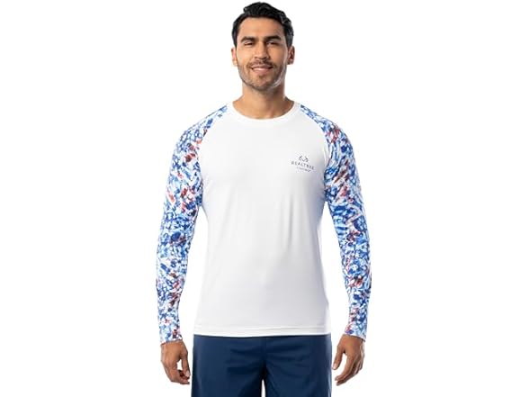 Realtree Men Long Sleeve Performance Fishing Shirt