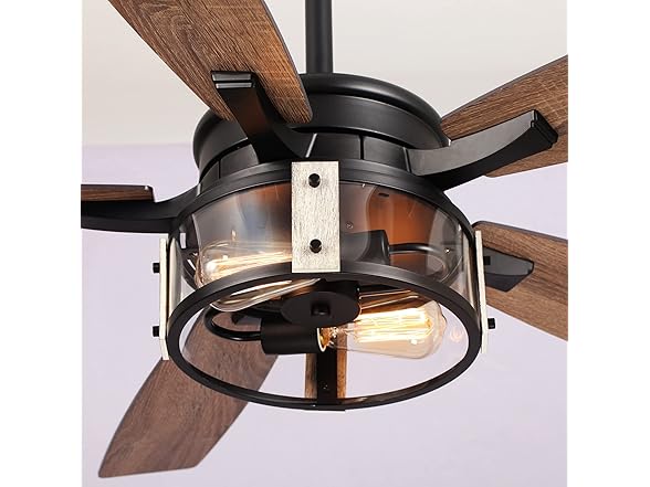 Parrot Uncle F6331110V 52" Black Ceiling Fan