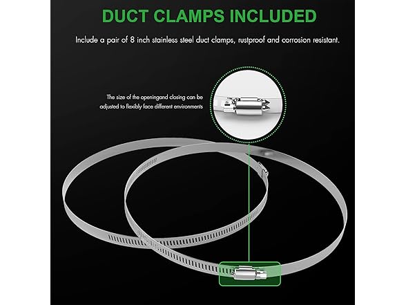Simple Deluxe 8 Inch Flexible Air Aluminum Duct