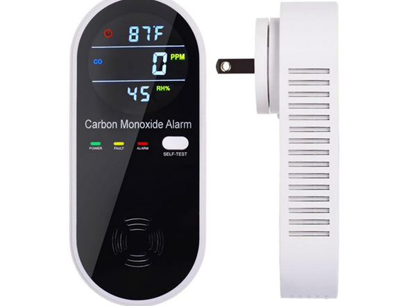 3-in-1 CO Detector w/Temp+Humidity