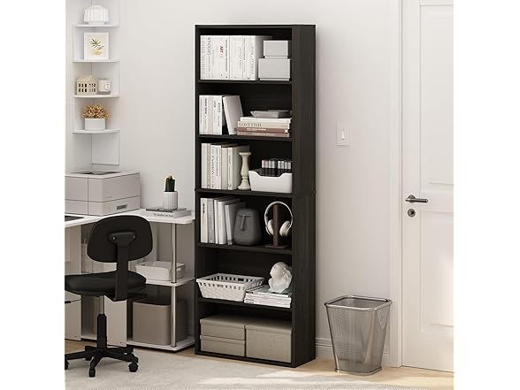 Furinno Jaya 6-Tier Bookcas
