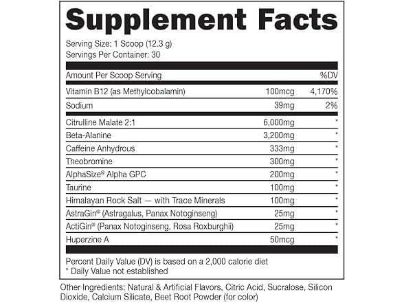 Bucked Up Woke HIGH STIM Pre Workout Best Tasting