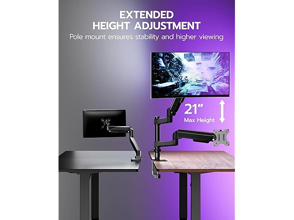 ARES WING Single Monitor Mount