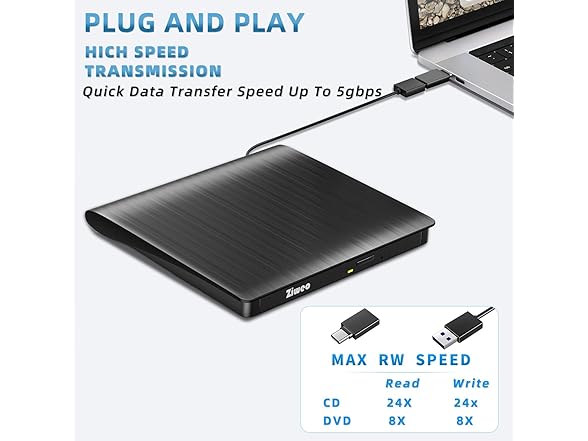 External DVD +/-RW Burner Player