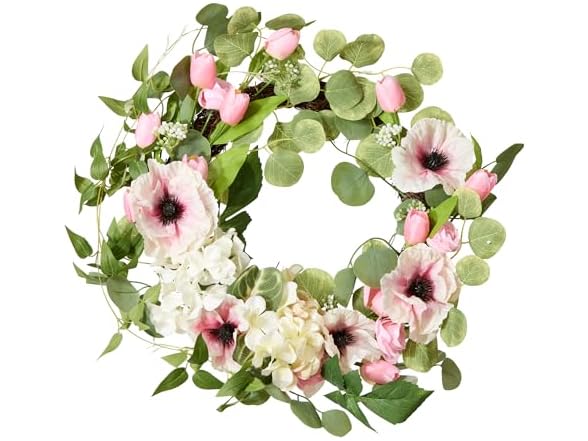 National Tree Company 22" Floral Artificial Spring Wreath