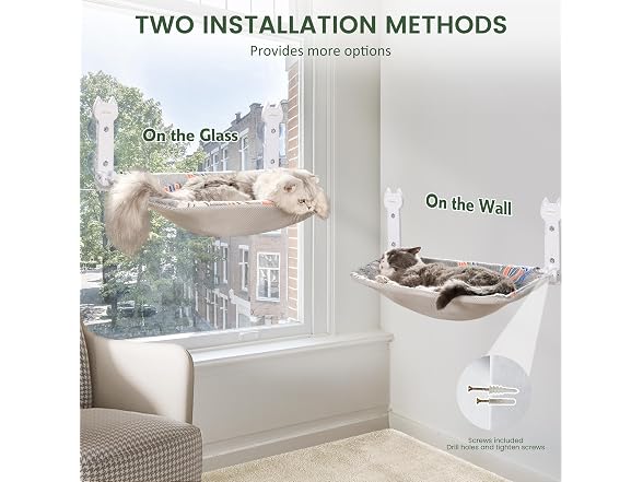 2-Pack Large Cat Window Perch