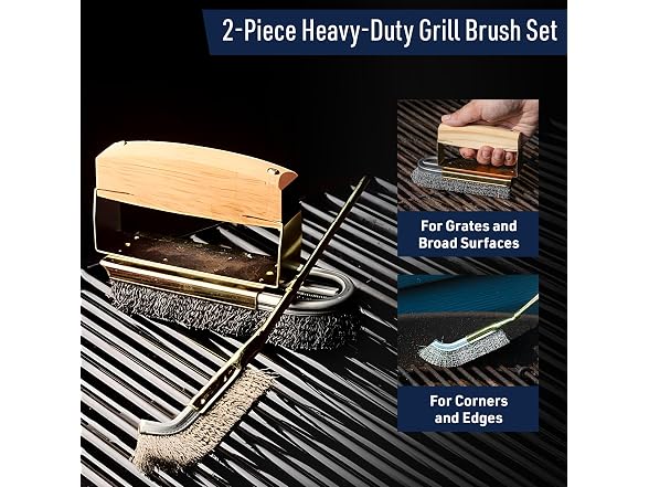 Kings County Tools BBQ Grill Brush Set