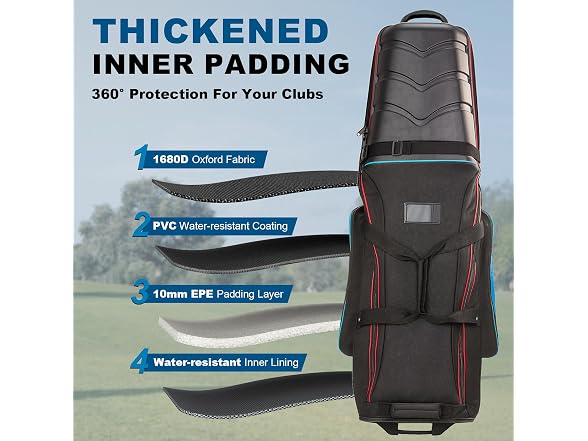 Aeroabyss Hard Case Golf Travel Bag
