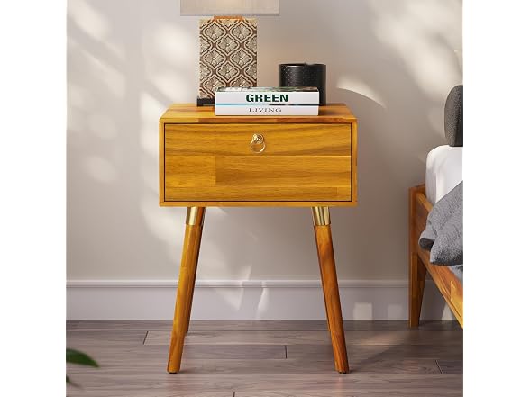 Bme Alden Nightstand 1-Drawer Caramel