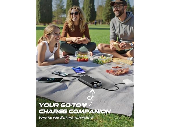 OHOVIV 50000mAh Power Bank with Built In Cables