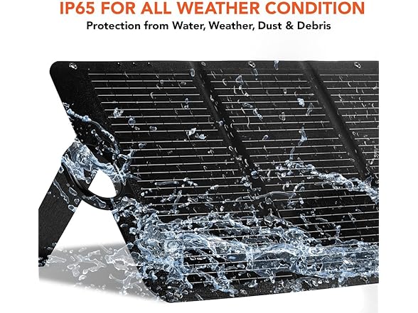 Manusage 100W Portable Solar Panel