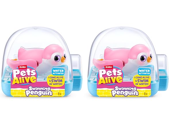 Pets Alive Swimming Penguin 2 Pack