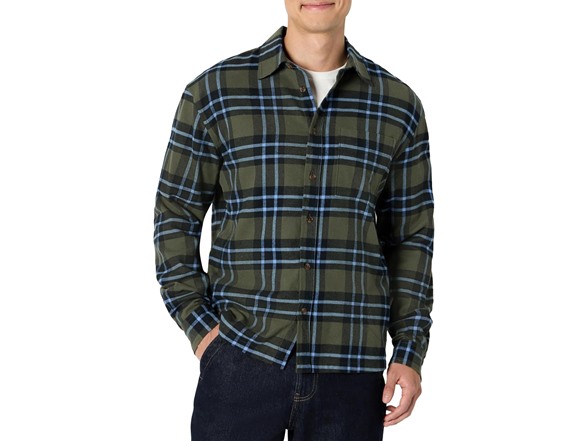Dark Olive Blue Simple Plaid