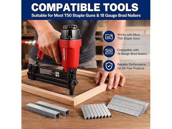 WORKPRO 7500 Staples for Staple Gun