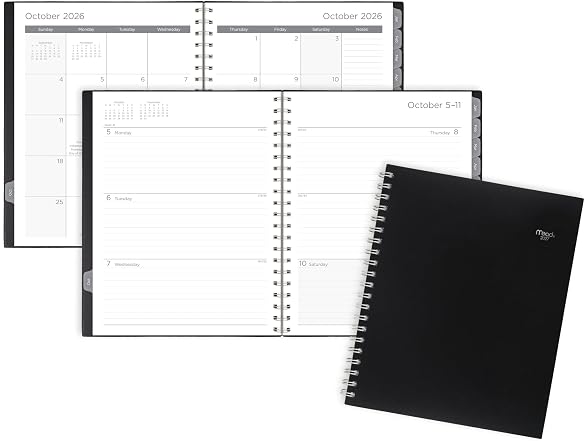 Mead 2027 Planner, 15-Month Oct-Dec, 8.5" x 11"
